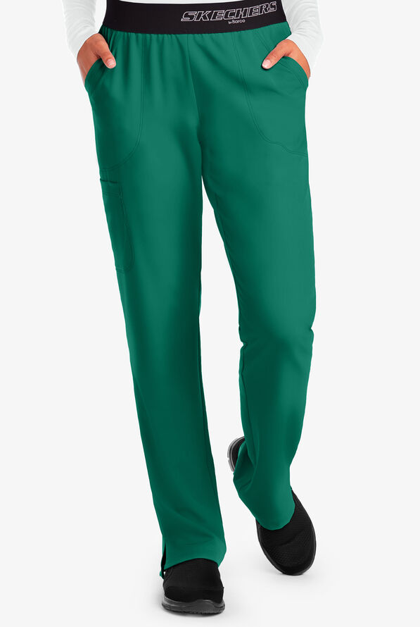 Pantalón médico Skechers Vitality estilo cargo con 3 bolsillos para mujer  - Hunter - 1