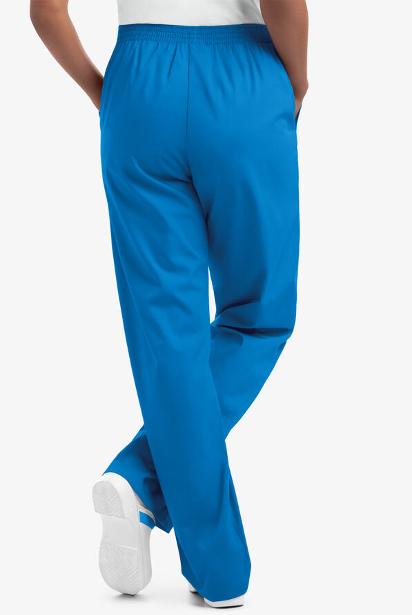UA Best Buy Scrubs Women's 2-Pocket Elastic Waist Pants - Tall - Marina - 4