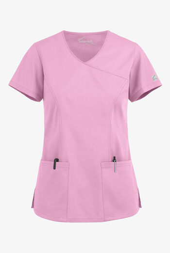 Butter-Soft STRETCH Women's 3-Pocket V-Neck Mock Wrap Scrub Top
