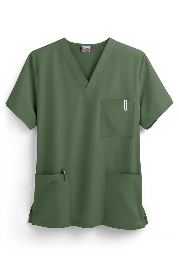 Cherokee Workwear 4876 Unisex Scrub Top, Unisex Scrubs at