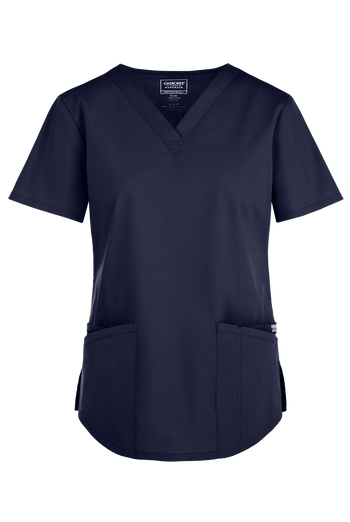 Blusa m&eacute;dica Cherokee Workwear Professionals con cuello en V y 3 bolsillos para mujer