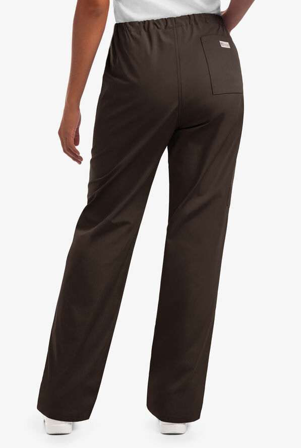 UA Best Buy Scrubs Unisex 3-Pocket Drawstring Pant - Espresso - 3