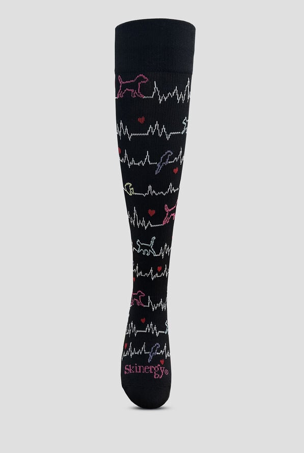 Skinergy Cat/Dog EKG 15-20 mmHG Women's Compression Socks - null - 2