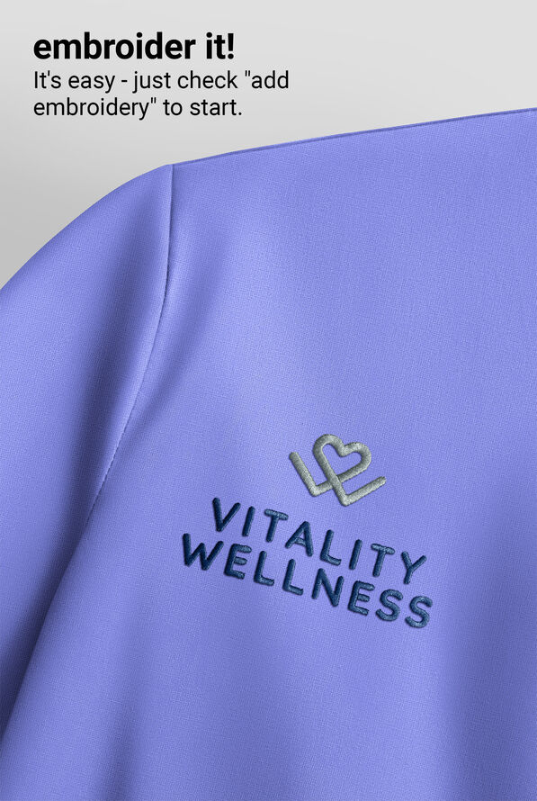 Healing Hands Quest Women's 1-Pocket STRETCH Tuck In V-Neck Scrub Top - Ceil Blue - 5