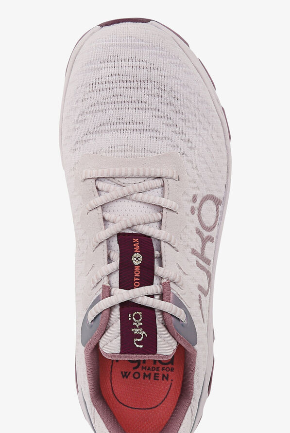 Ryka Women's Devotion X Max Lilac Grey Athletic Lace Up Nursing Shoes - null - 2