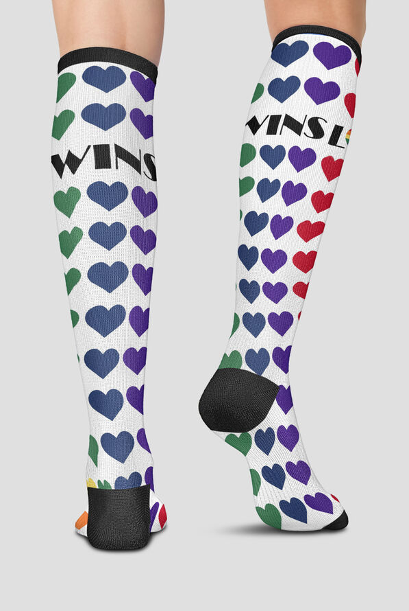 Cherokee Love Wins Women's Wide Calf 10-15 mmHg Light Compression Socks - null - 2