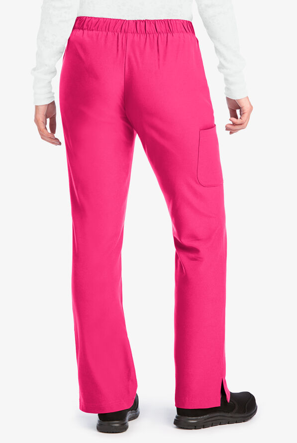 Skechers by Barco Reliance Women's 3-Pocket STRETCH Cargo Drawstring Scrub Pants - Passion Pink - 2