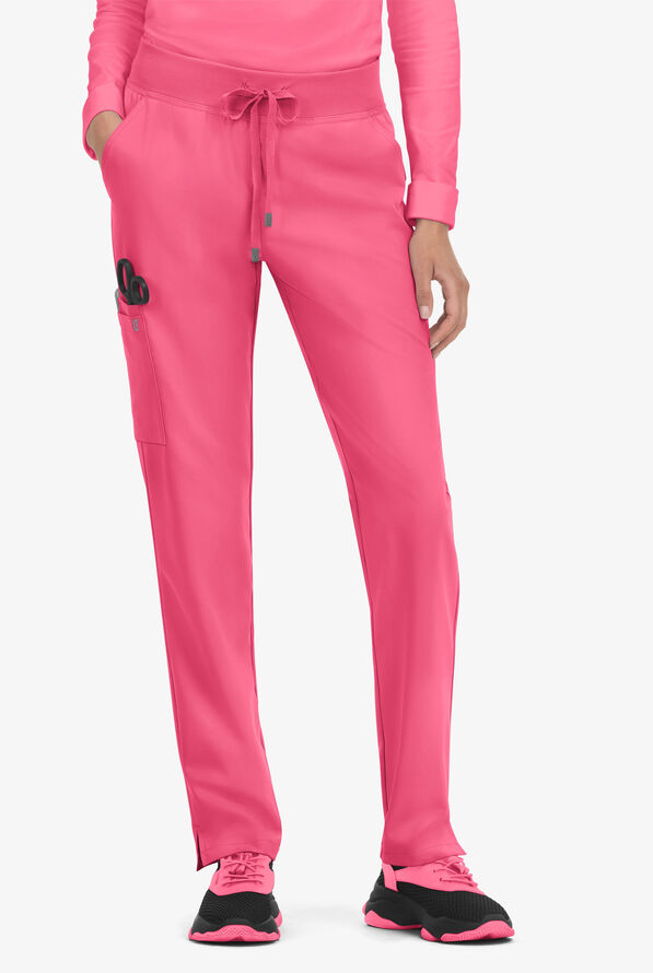 koi Cureology Atria Women's 6-Pocket Cargo Scrub Pants - Carnation - 1