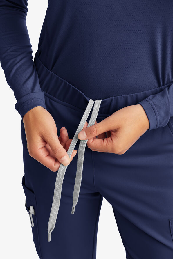 Butter-Soft Women's 13-Pocket Cargo Scrub Pants **Slightly IRREGULAR**&nbsp; - Petite - Navy - 3