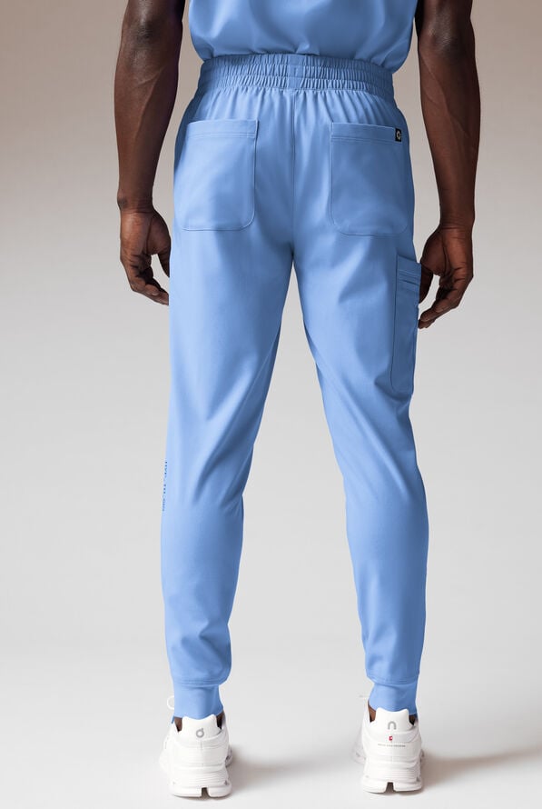 Hypothesis Tactical Men’s 9-Pocket Slim Leg Jogger Scrub Pant - Ceil Blue - 5
