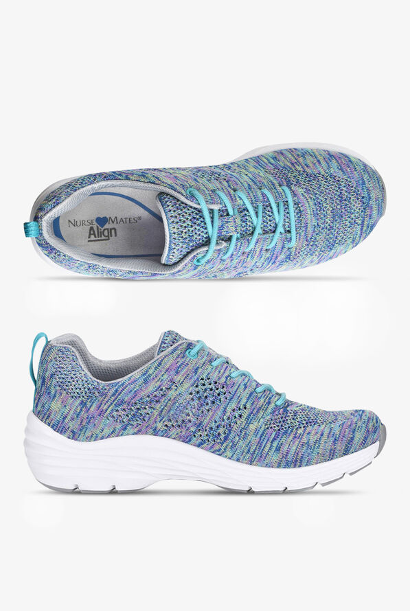  Align&trade; Women's Tabor Blue Woven Athletic Lace Up Nursing Shoes - null - 1