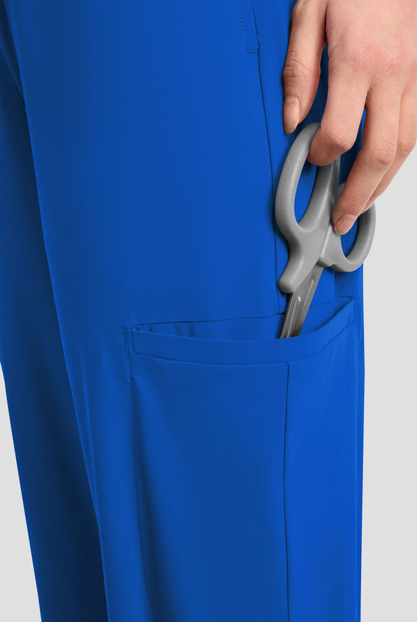 Infinity PURSUIT Women's 5-Pocket STRETCH Drawstring Jogger Scrub Pant - Royal - 2