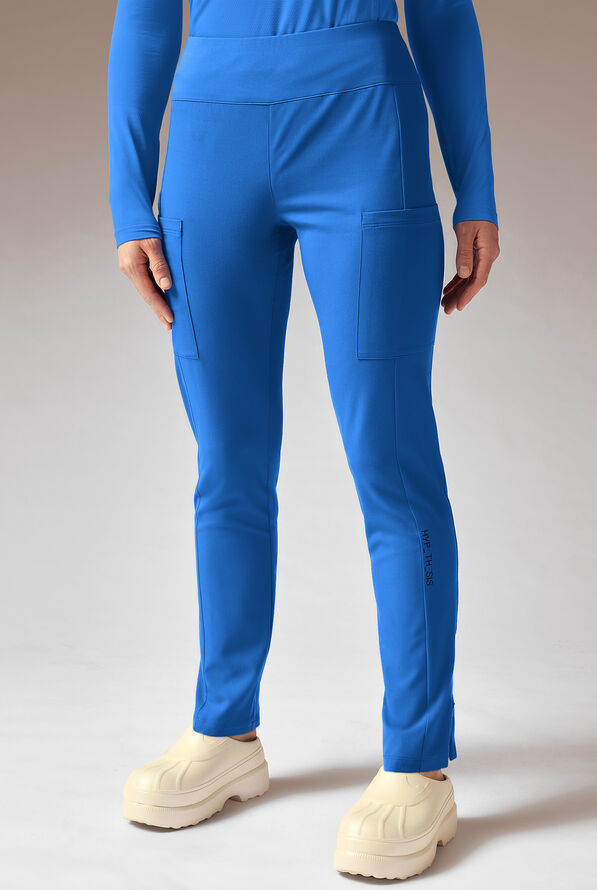Pantalón médico Hypothesis Dynama Y estilo yoga con 7 bolsillos para mujer - Royal - 1