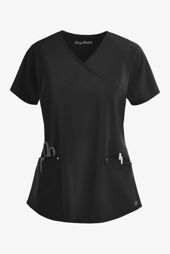 Easy STRETCH by ButterSoft Cara Raglan Scrub Top, Stretch Scrub Tops