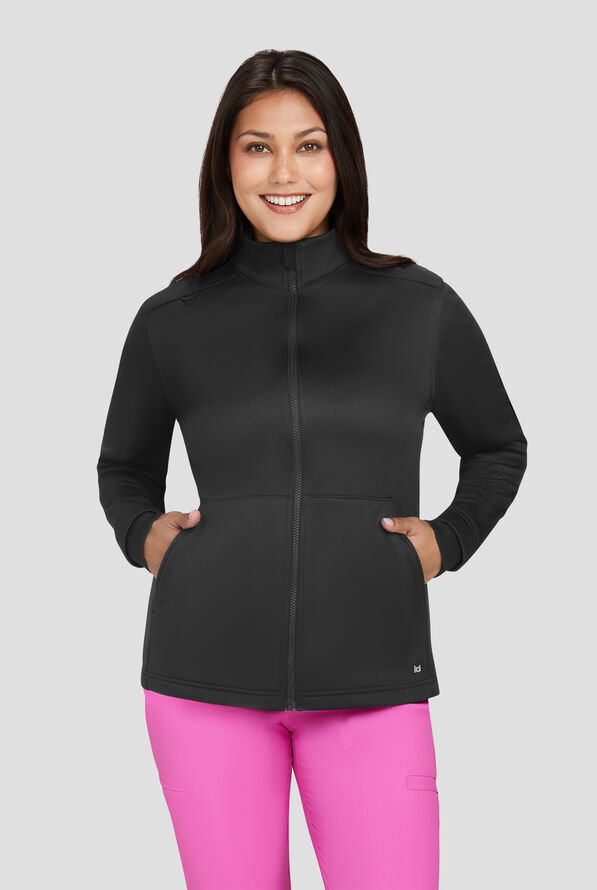 Chaqueta m&eacute;dica koi Essentials Jaqueline con cremallera y 3 bolsillos para mujer - Black - 2