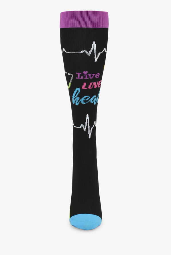 UA Exclusive Think Medical Live, Love, Heal  Women's 10-14 mmHg Light Compression Socks - null - 1