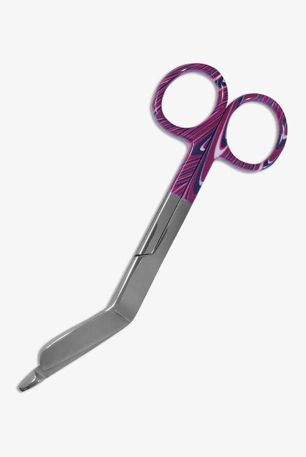 Prestige 5.5" ColorMate Candy Swirls Purple Lister Stainless Steel Bandage Scissor - null - 1