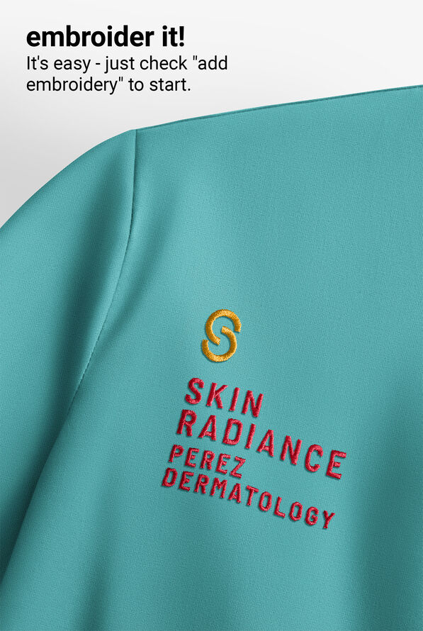 Cherokee Workwear Revolution Women's 3-Pocket STRETCH V-Neck Scrub Top - Soft Marine - 4