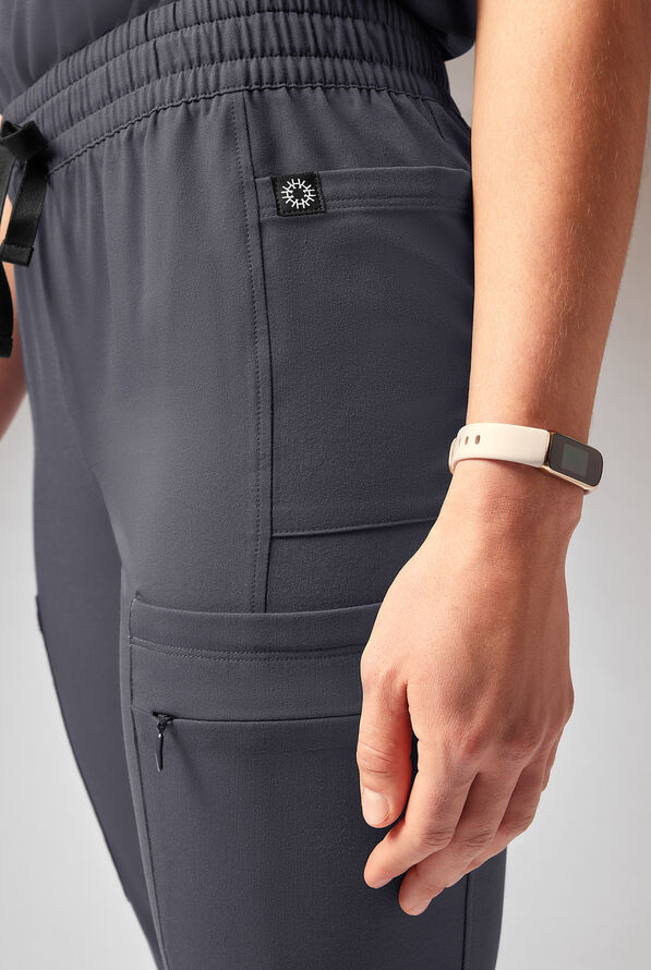 Hypothesis Cache Women’s 6-Pocket Jogger Scrub Pant - Pewter - 5