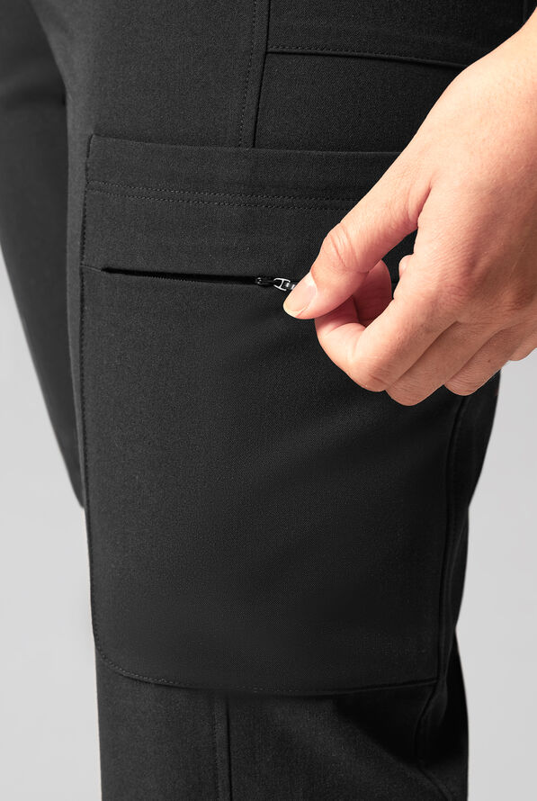 Hypothesis Cache Women&rsquo;s 6-Pocket Jogger Scrub Pant - Jet Black - 4