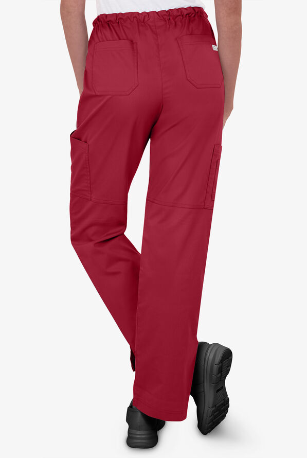 Pantal&oacute;n m&eacute;dico Butter-Soft STRETCH con cord&oacute;n y 10 bolsillos para mujer - Ruby - 3