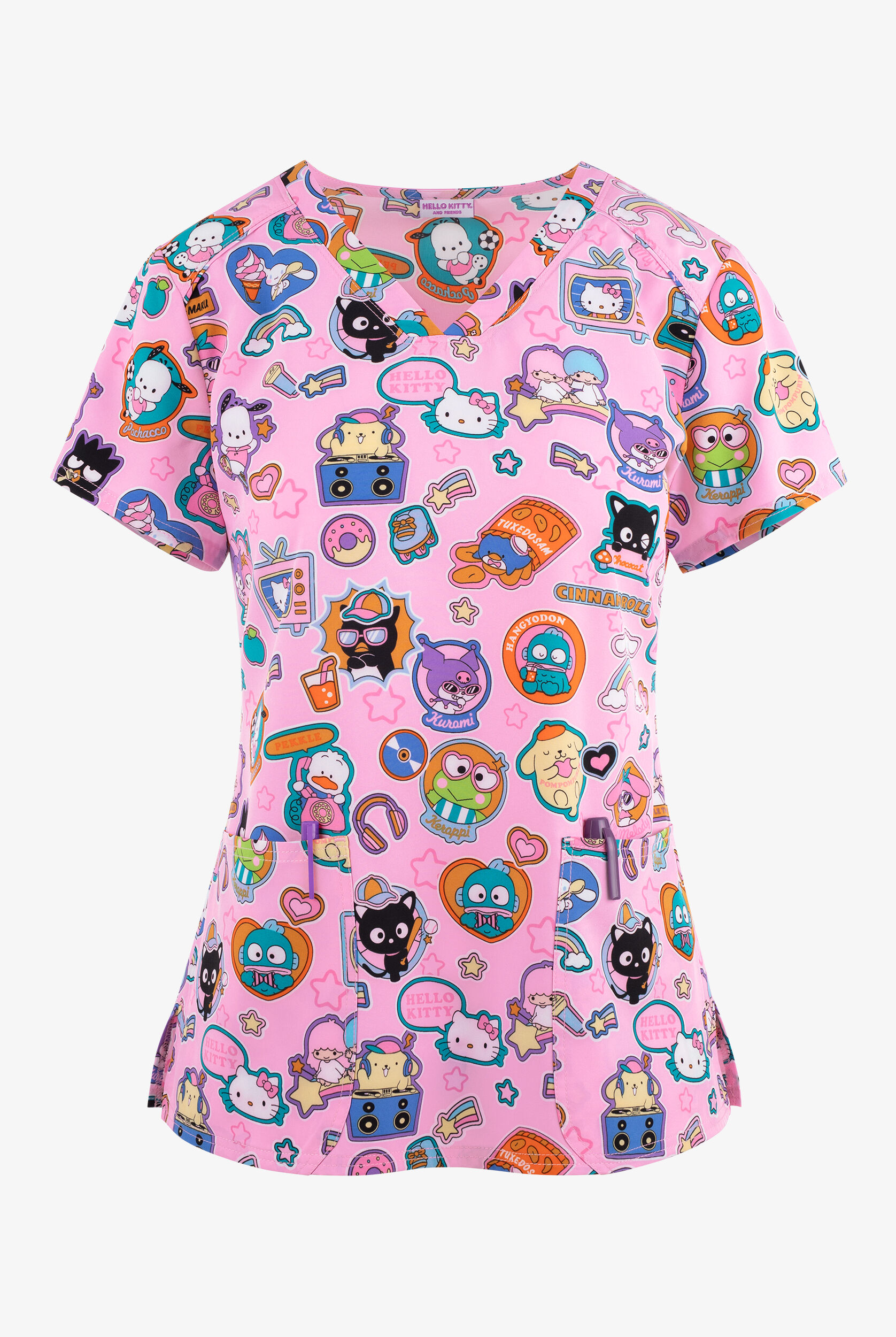 Tooniforms Hello Kitty Supercute Stickers Women's 2-Pocket