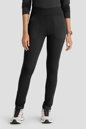Barco One Performance Knit Momentum Women's 6-Pocket STRETCH High Rise Legging Scrub Pant