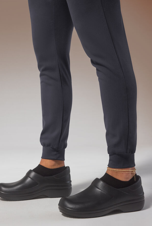 Hypothesis (RED) Base Women's 6-Pocket STRETCH Jogger Scrub Pant - Pewter - 7