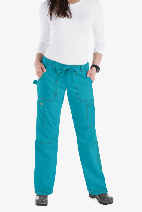 koi Scrubs Women's Lindsey TALL LowRise Cargo Pants, Tall Scrub Pants