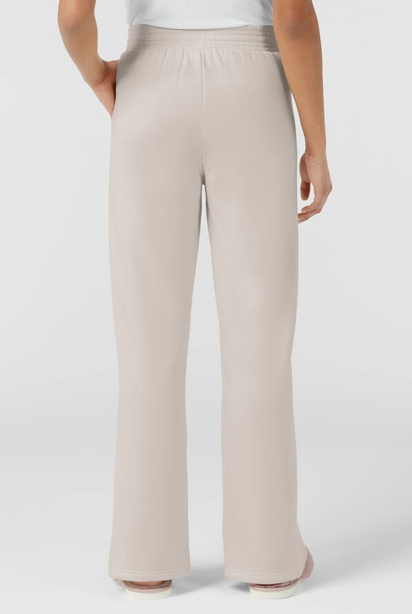 Pantalón médico Wink Unwind STRETCH de felpa con piernas anchas y 2 bolsillos para mujer - Birch - 2