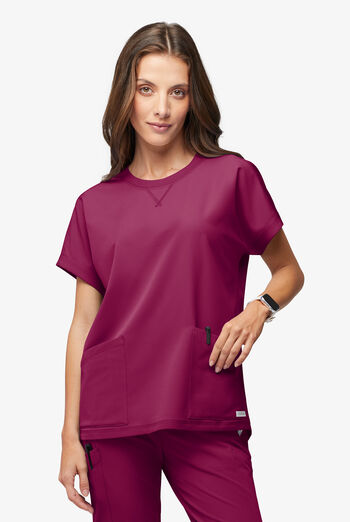 ReSurge Mercury Women's 4-Pocket Dolman Sleeve Crew Neck Scrub Top