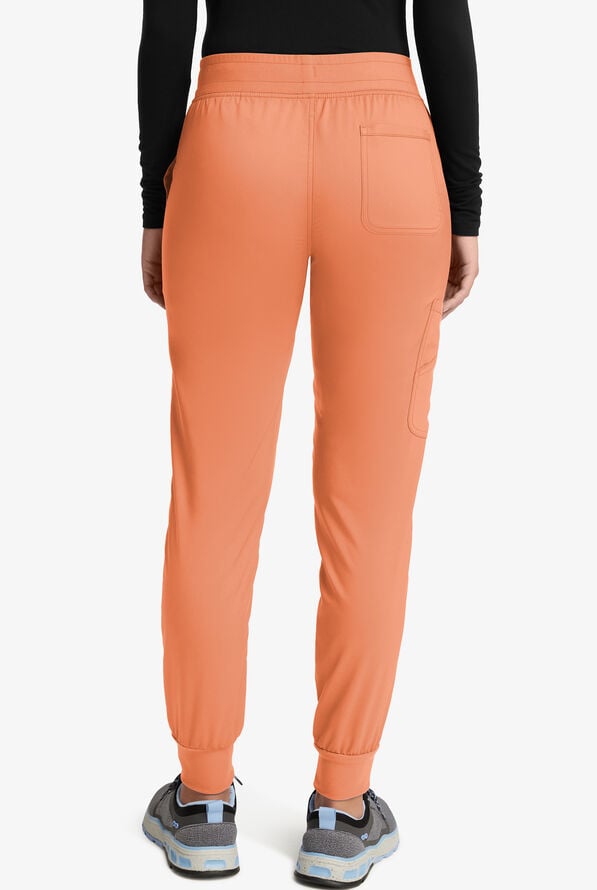 Pantal&oacute;n m&eacute;dico Cherokee Workwear Revolution STRETCH estilo cargo jogger con 5 bolsillos para mujer - Papaya Juice - 2
