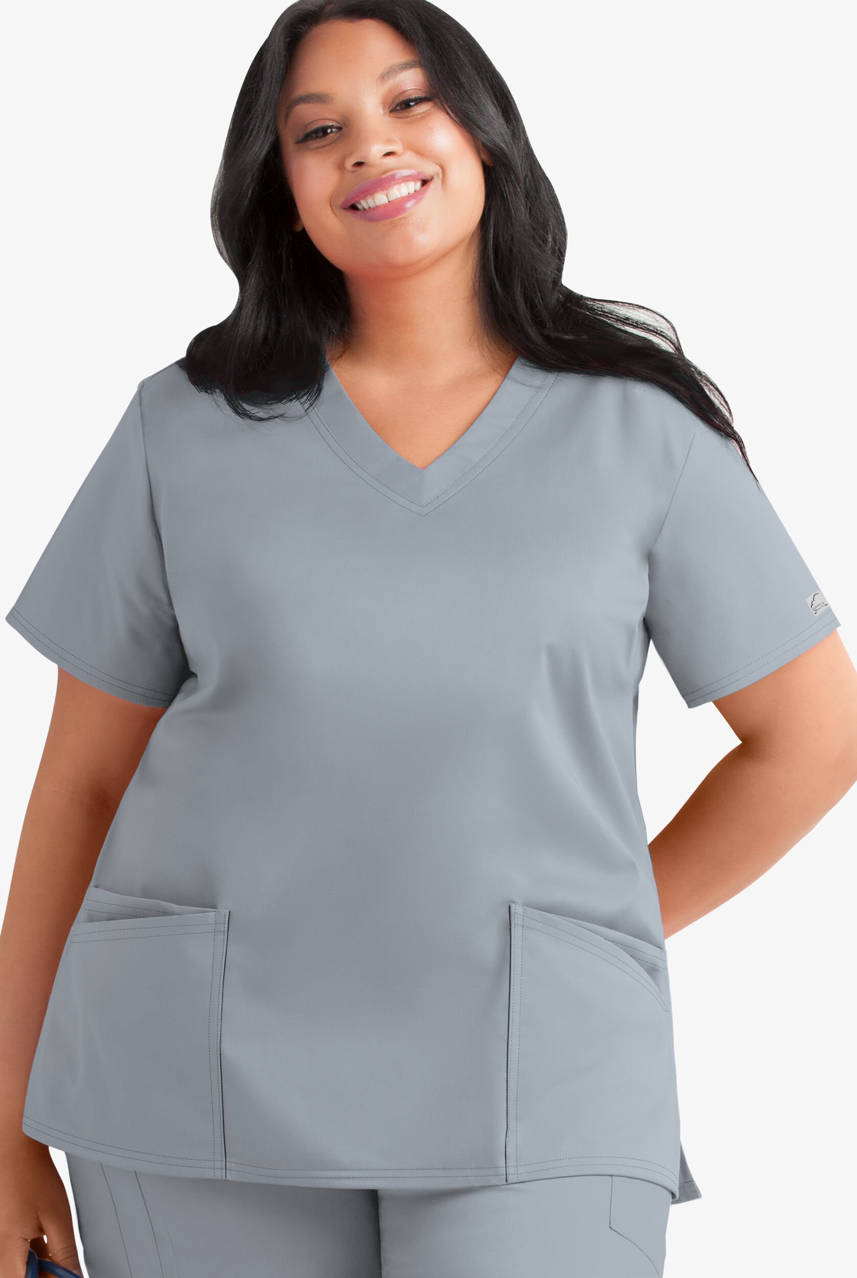Plus size uniform tops clearance