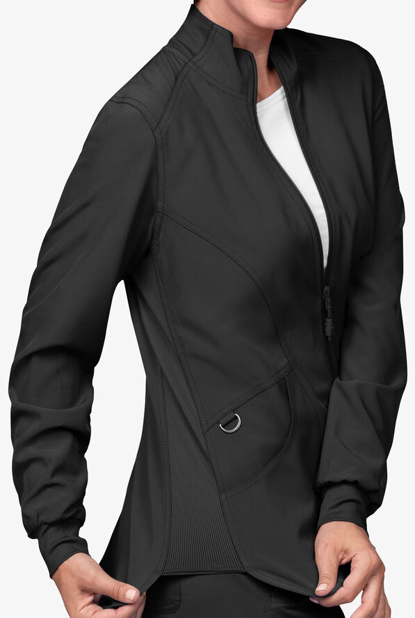 Aday Womens Two Pocket High Neck Full Zip Up In The Air