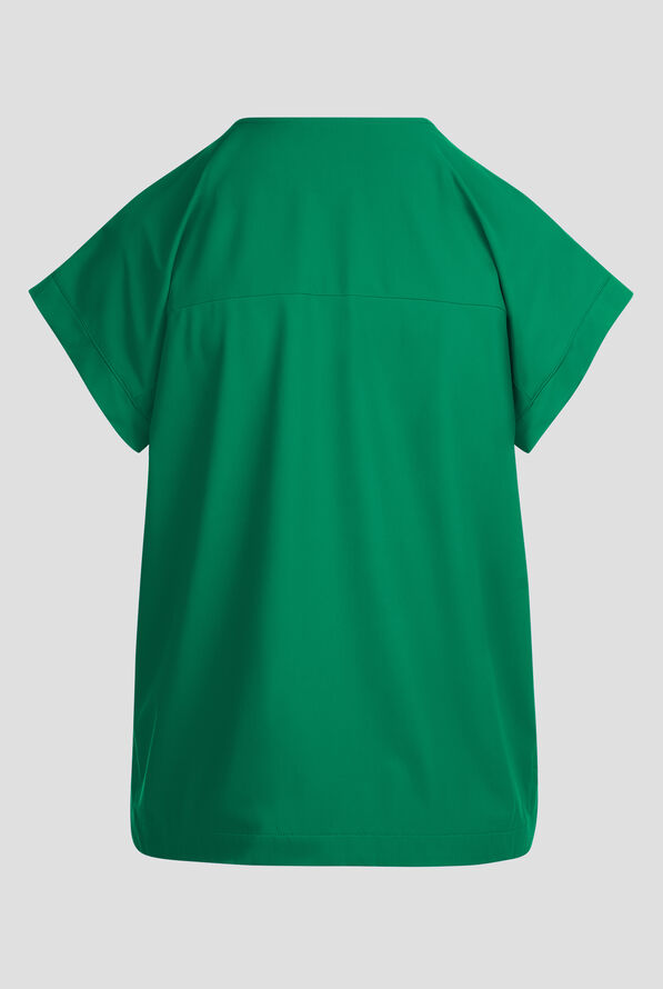 Infinity PURSUIT Women's 1-Pocket STRETCH V-Neck Dolman Sleeve Scrub Top - Retro Green - 2