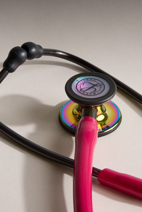Estetoscopio Littmann Cardiology IV con tubo en color Raspberry con acabado en arcoíris - Raspberry - 4