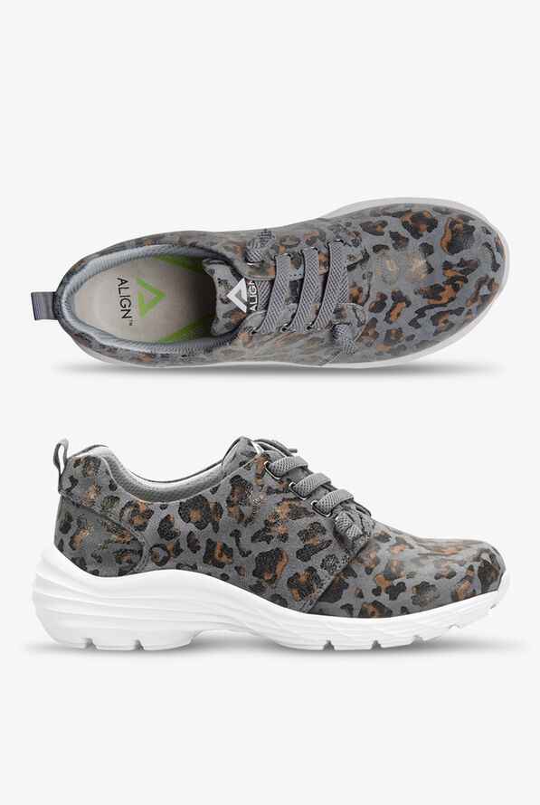  Align&trade; Women's Velocity Grey Jaguar Lace Up Nursing Shoes - null - 1