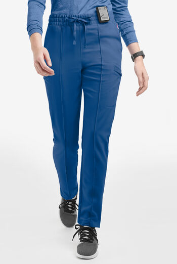 Pantalón médico Movement by Butter-Soft de corte delgado con pinzas y 7 bolsillos para mujer