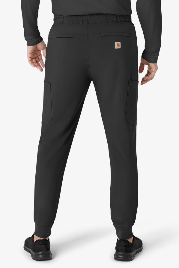Carhartt Cross-Flex Men's 7-Pocket STRETCH Cargo Jogger Scrub Pants - Black - 2
