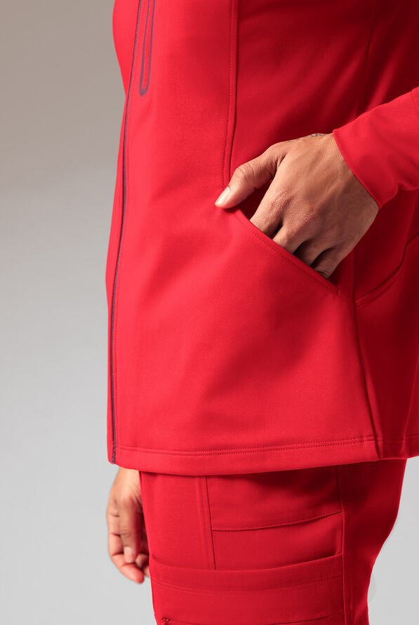 Chaqueta m&eacute;dica Hypothesis Super-Dermal con cremallera y m&uacute;ltiples bolsillos para mujer - Hemoglobin/Wine - 8