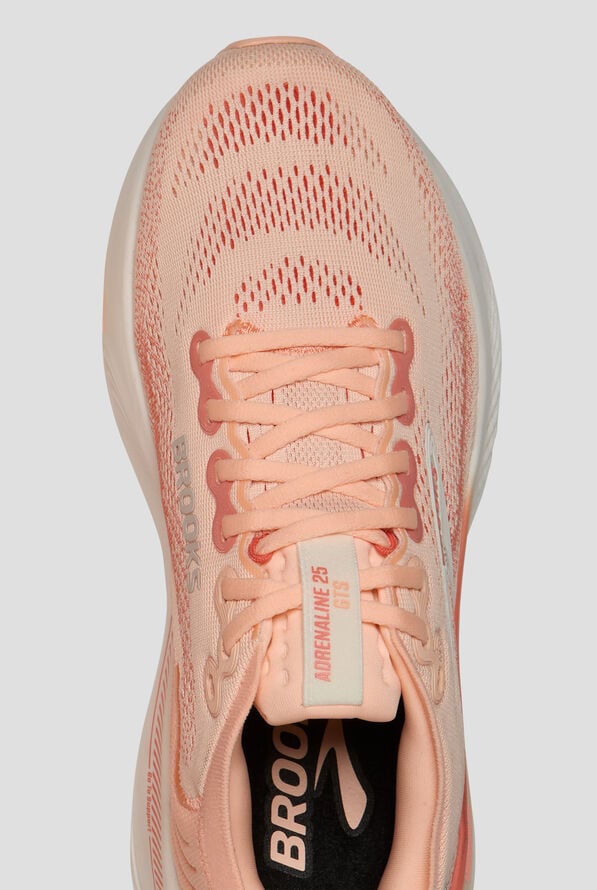Brooks Women's Adrenaline GTS 25 Peach Echo/Coconut Athletic Lace Up Shoes - null - 2