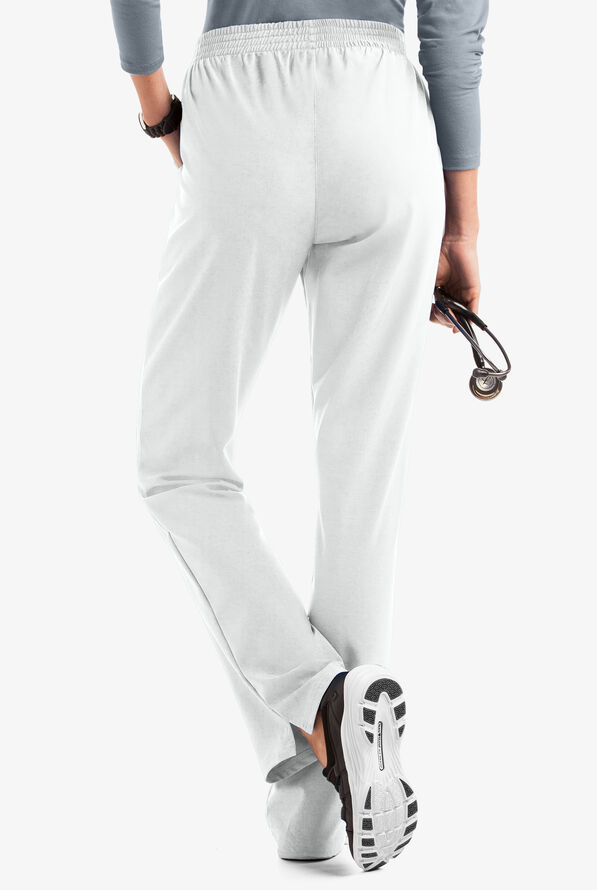 Pantalón médico Easy STRETCH Petite Alana con 2 bolsillos para mujer - White - 2
