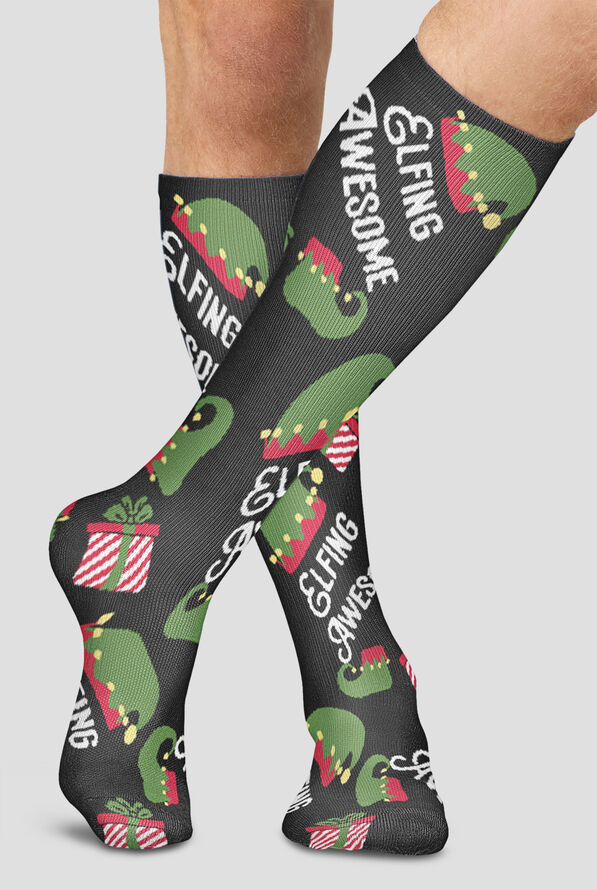 Cherokee Elfing Awesome Men's 10-15 mmHG Light Compression Socks - null - 1