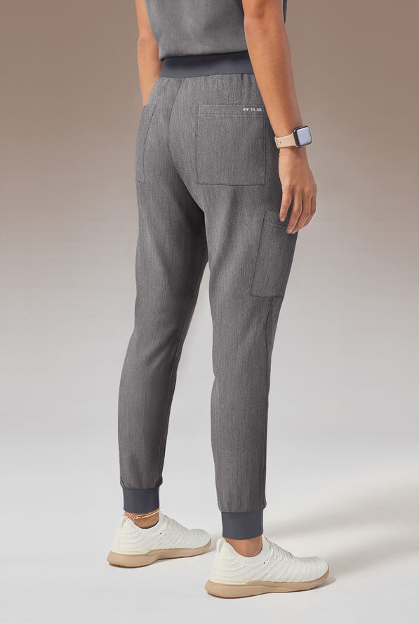 Hypothesis Women's Base 6-Pocket Jogger Scrub Pant - Graphite - 2