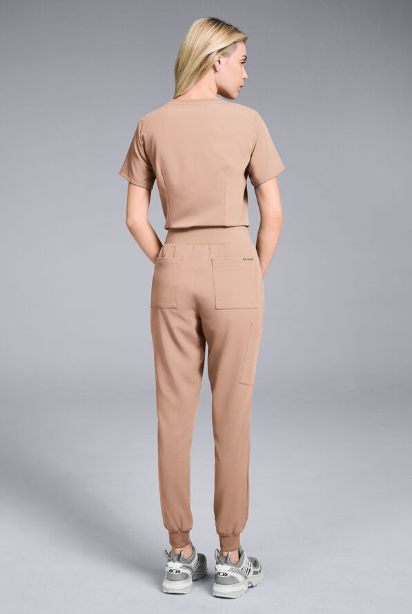 Pantal&oacute;n m&eacute;dico Hypothesis Base estilo jogger con 6 bolsillos para mujer - Terra - 2