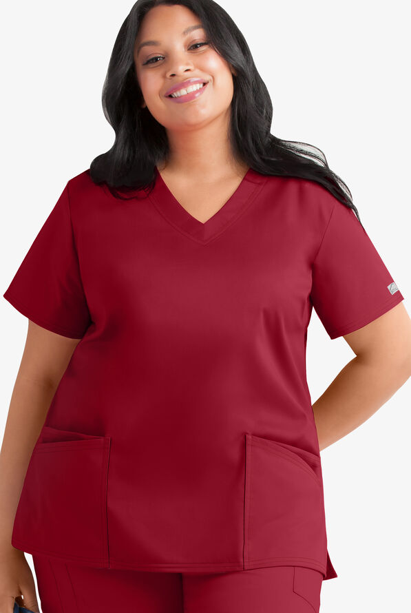 UA ButterSoft STRETCH Plus Size VNeck Scrub Top Plus Size Scrubs