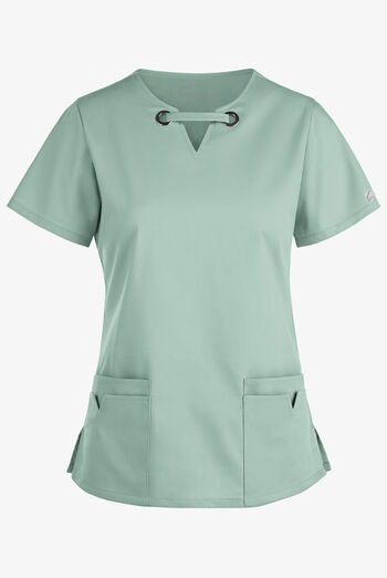 Blusa m&eacute;dica UA Butter-Soft STRETCH con ojales y 4 bolsillos para mujer