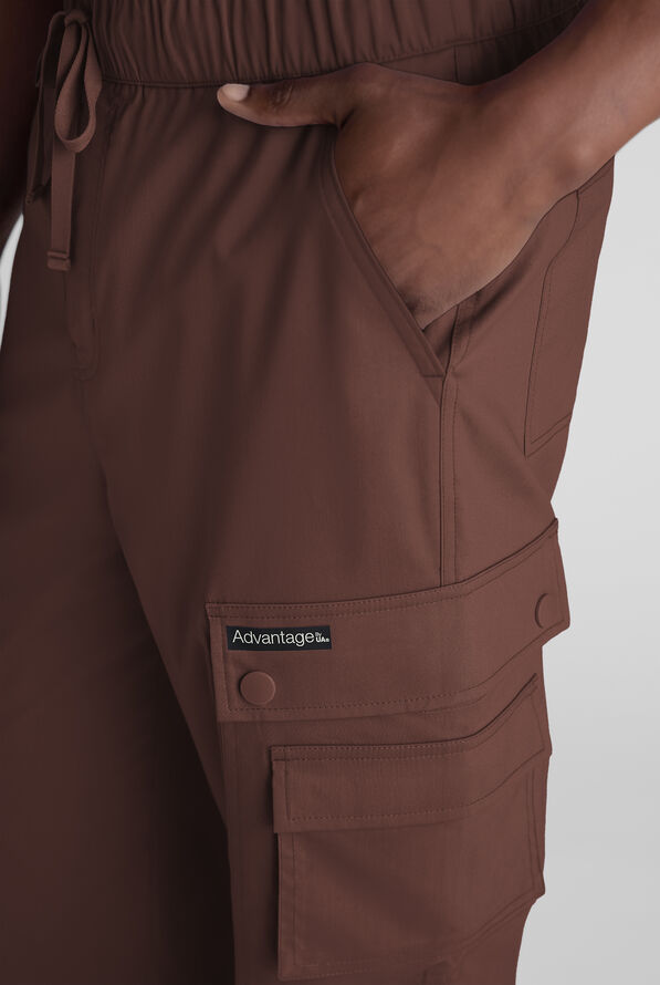 Advantage STRETCH Men's 10-Pocket Cargo Scrub Pant - French Roast - 2
