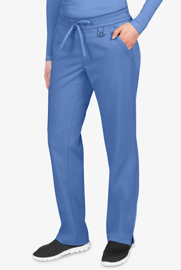 Healing Hands Purple Label Tamara Women's 6-Pocket STRETCH Convertible Drawstring Cargo Scrub Pants - Ceil Blue - 1