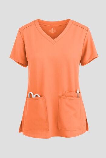 Med Couture Insight Women's 3-Pocket V-Neck Scrub Top